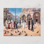 Alte Postkarte - Piazza San Marco, Venedig (Vorderseite)