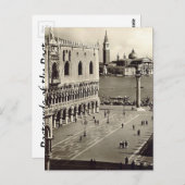 Alte Postkarte - Piazzetta San Marco, Venezia (Vorne/Hinten)