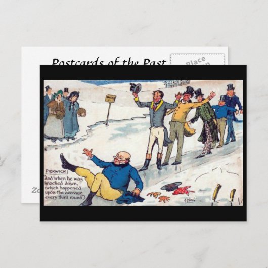 Alte Postkarte - Pickwick Papers von Charles Dicke (Vorne/Hinten)