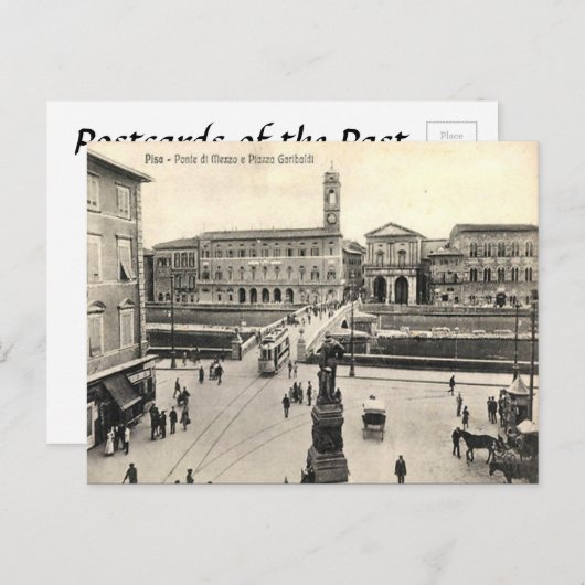 Alte Postkarte - Pisa, Italien (Vorne/Hinten)