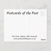 Alte Postkarte - Pitt Street. Sydney, NSW (Rückseite)