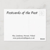 Alte Postkarte - Plac Zamkowy, Warschau, Polen (Rückseite)