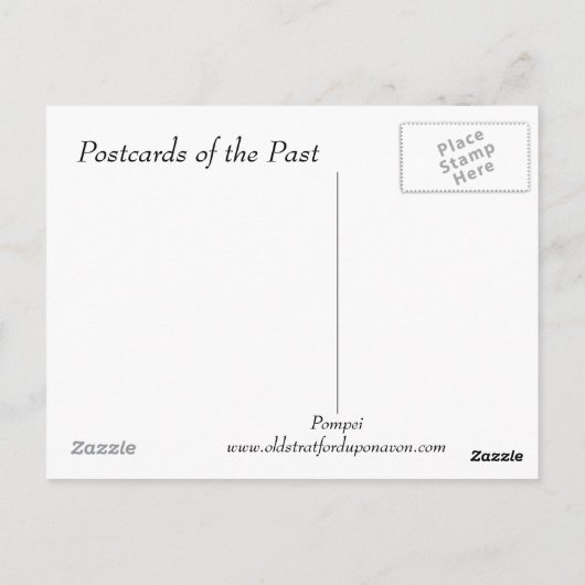 Alte Postkarte - Pompei (Rückseite)