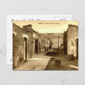 Alte Postkarte - Pompei, Casa del Poeta Tragico (Vorne/Hinten)