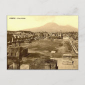 Alte Postkarte - Pompei, das Forum (Vorderseite)
