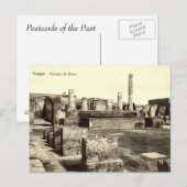 Alte Postkarte - Pompei, Tempio di Giove (Vorne/Hinten)