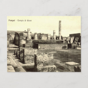 Alte Postkarte - Pompei, Tempio di Giove