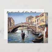 Alte Postkarte - Ponte delle Guglie, Venedig (Vorne/Hinten)