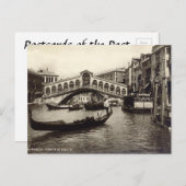 Alte Postkarte - Ponte di Realto, Venezia (Vorne/Hinten)