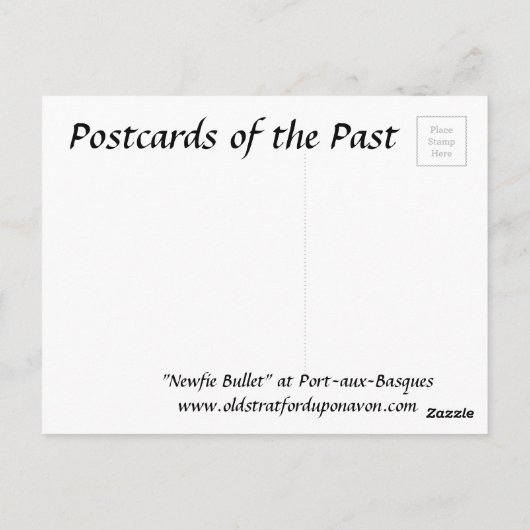 Alte Postkarte - Port-aux-Basques, Neufundland (Rückseite)