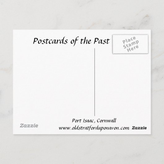 Alte Postkarte - Port Isaac, Cornwall (Rückseite)