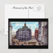Alte Postkarte, Post, New York City Postkarte (Vorne/Hinten)
