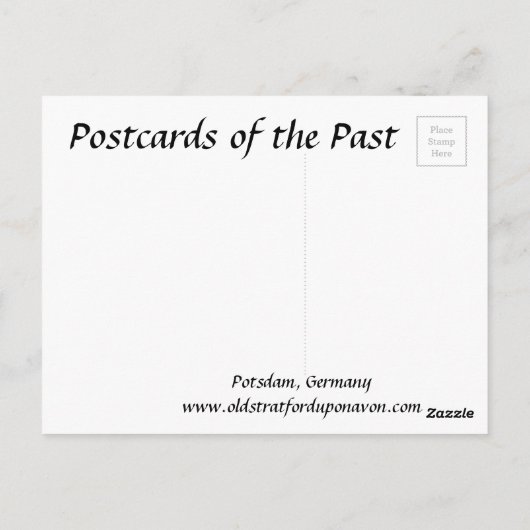 Alte Postkarte - Potsdam, Deutschland (Rückseite)