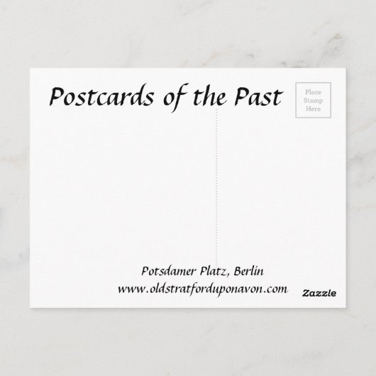 Alte Postkarte - Potsdamer Platz, Berlin (Rückseite)