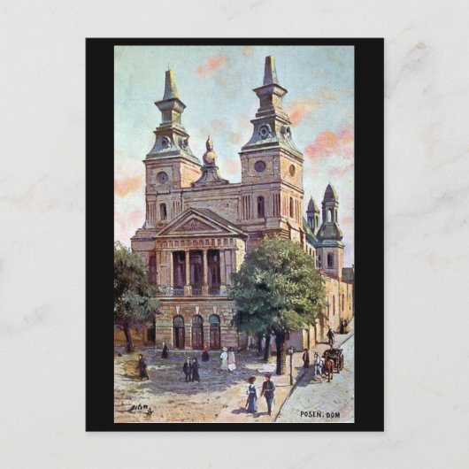 Alte Postkarte - Poznan, Polen (Vorderseite)