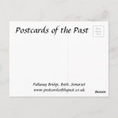 Alte Postkarte - Pulteney Brücke, Bad, Somerset (Rückseite)