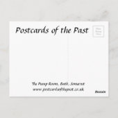 Alte Postkarte - Pump Room, Bad, Somerset (Rückseite)