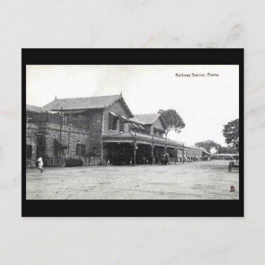 Alte Postkarte - Pune, Indien (Vorderseite)