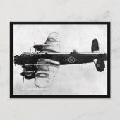 Alte Postkarte - RAF Lancaster Bomber (Vorderseite)