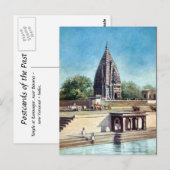 Alte Postkarte - Ramnagar, Varanasi, Indien (Vorne/Hinten)