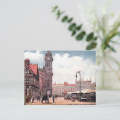 Alte Postkarte - Rathaus, Derby (Stehend Vorderseite)