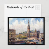 Alte Postkarte - Rathaus, Hamburg, Deutschland (Vorne/Hinten)