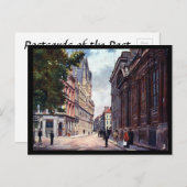 Alte Postkarte - Rathaus, Northampton (Vorne/Hinten)