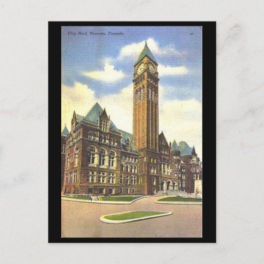Alte Postkarte - Rathaus, Toronto, Ontario (Vorderseite)