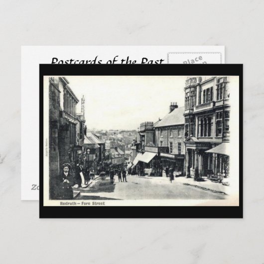Alte Postkarte - Redruth, Cornwall (Vorne/Hinten)