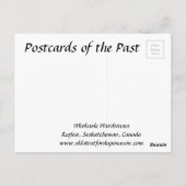 Alte Postkarte - Regina, Saskatchewan (Rückseite)