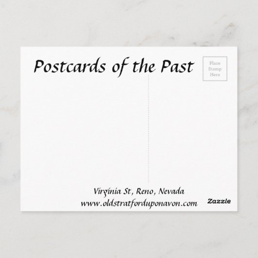 Alte Postkarte - Reno, Nevada (Rückseite)