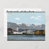 Alte Postkarte - Reykjavik, Island (Vorne/Hinten)
