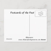 Alte Postkarte - Rhinoceros (Rückseite)