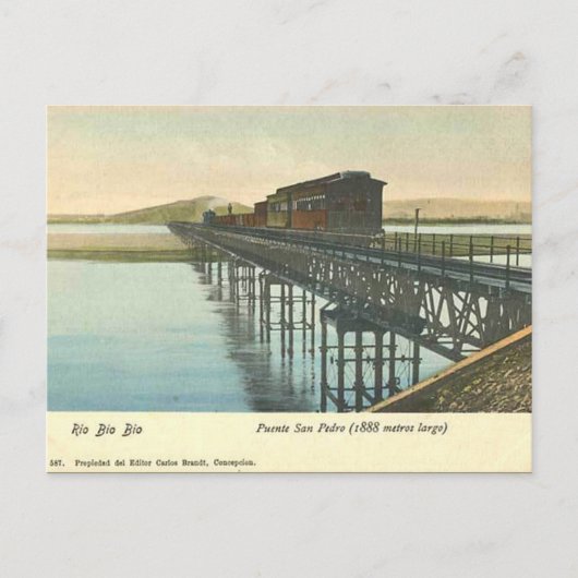 Alte Postkarte - Rio Bio Bio, Chile (Vorderseite)