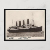 Alte Postkarte - RMS Aquitania (Vorderseite)