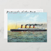 Alte Postkarte - RMS Lusitania (Vorne/Hinten)