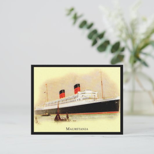 Alte Postkarte - RMS Mauretanien (Stehend Vorderseite)
