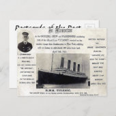 Alte Postkarte - RMS "Titanic" (Vorne/Hinten)