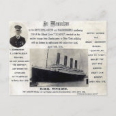 Alte Postkarte - RMS "Titanic" (Vorderseite)