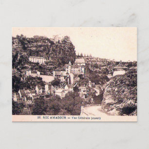 Alte Postkarte - Rocamadour, viel