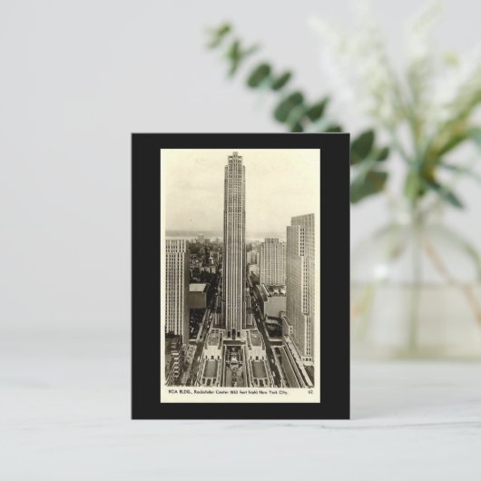 Alte Postkarte, Rockefeller Center, New York City Postkarte (Stehend Vorderseite)