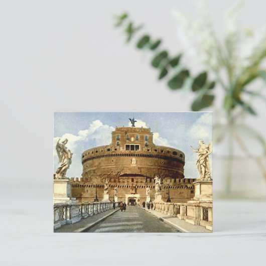 Alte Postkarte, Rom, Castel Sant'Angelo Postkarte (Stehend Vorderseite)