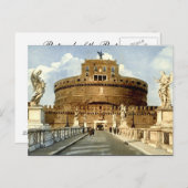 Alte Postkarte, Rom, Castel Sant'Angelo Postkarte (Vorne/Hinten)