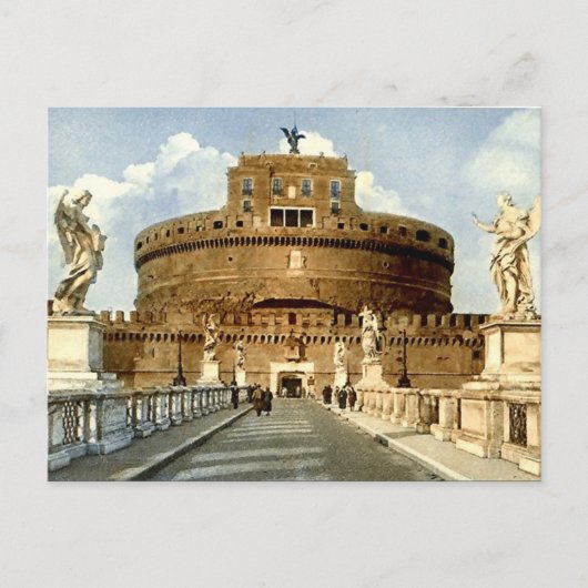 Alte Postkarte, Rom, Castel Sant'Angelo Postkarte (Vorderseite)