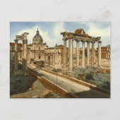 Alte Postkarte, Rom, Forum und Tempel des Saturns Postkarte (Vorderseite)