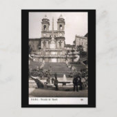 Alte Postkarte - Rom, Spanische Schritte (Vorderseite)