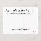 Alte Postkarte - Rue André del Sarte, Paris (Rückseite)