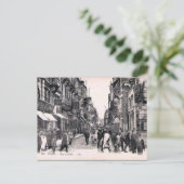 Alte Postkarte - Rue d'Italie, Tunis (Stehend Vorderseite)