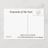 Alte Postkarte - Ruffe, Perch und Barbel (Rückseite)