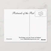 Alte Postkarte, Salzlake Postkarte (Rückseite)